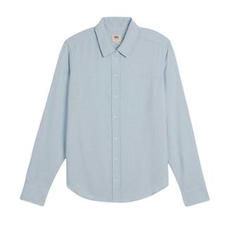 Levi's Damesoverhemd met kraag, normale pasvorm en lange mouwen (Skyway)