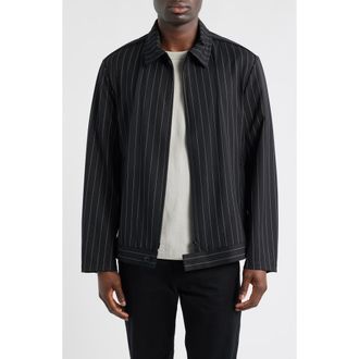 Yohji Yamamoto Refined Pinstripe Jacket in Black at Nordstrom, Size X-Large