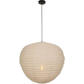 Steinhauer Anne Lighting - lámpara colgante - Bangalore - beige - lino metal
