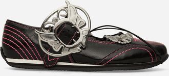 Chopova Lowena Women s Butterfly Marta Mary Jane Shoes Black / Pink