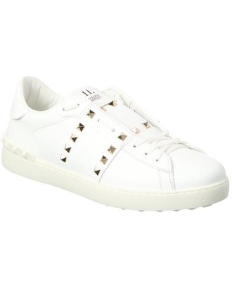 Valentino Rockstud Untitled Leather Sneaker
