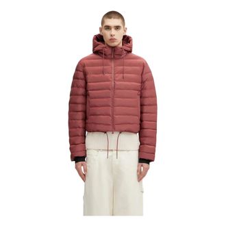 Rains Lohja W3T2 Giacca Invernale Corta con Cappuccio - - Jackets - Uomo - Arancione - S