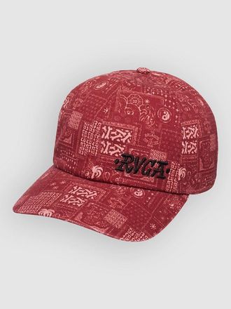 Rvca Dalas Patchwork Cappellino rosso