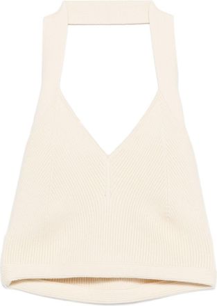 Wardrobe.NYC Cotton Halterneck Top - Womens - Cotton