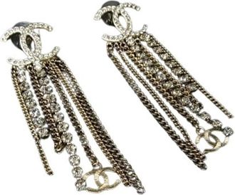 Chanel Metal Drop Earrings (Pre-Owned)