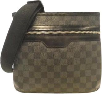 Louis Vuitton Pre-owned Cross Body Bags, male, Gray, Size: ONE SIZE Pre-owned Damier Graphite Shoulder Bag