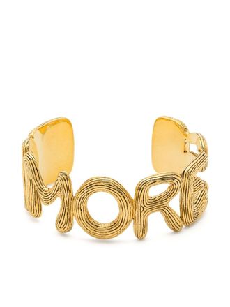 Aur&eacute;lie Bidermann Amaite gold-plated cuff bracelet - Oro