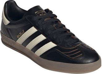 adidas Gazelle Indoor Sneaker in Core Black/Cream White/Gum at Nordstrom, Size 10.5 Womens