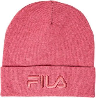 Fila Knit Beanie FBox Logo - Heren - Hoeden - Roze - ONE Size - Katoen - Accessoires