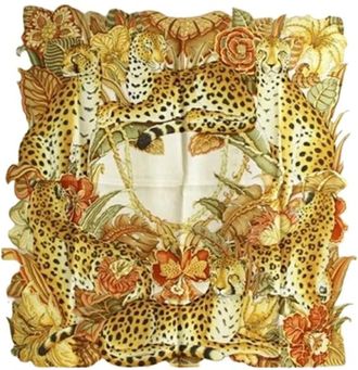 Ferragamo Pre-owned Scarves, female, Beige, Size: ONE SIZE Pre-owned Fabric Scarf