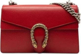 Gucci Pre-owned Cross Body Bags, female, Red, Size: ONE SIZE Pre-owned Dionysus