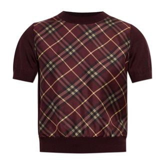 Burberry Sandrina T-Shirt - Knitwear - Mujer - Rojo - XS