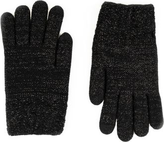 Capelli Strickhandschuhe CAPELLI NEW YORK, Damen, schwarz, Strick, Obermaterial: 100% Polyacryl, unifarben, Handschuhe Strickhandschuhe, dezenter Metallic-Sch