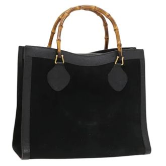 Gucci Pre-owned Camoscio borse-gucci - - Pre-owned - Donna - Nero - ONE SIZE