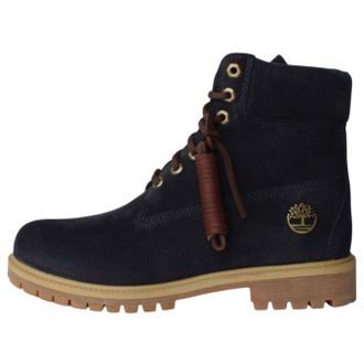 Timberland Heritage 6 Inch Lace Up Waterproof Dark Blue Suede TB0A6821EP3