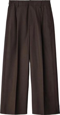Christophe Lemaire Single-pleat Tailored Pants In Tropical Wool Blend