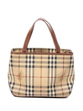 Burberry Nova Check canvas tote bag - Neutrals