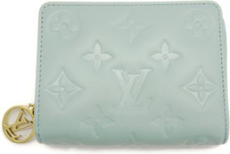 Louis Vuitton Blue Leather Long Wallet (Bi-Fold) (Pre-Owned)