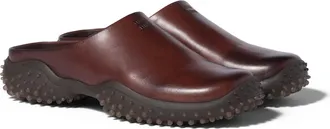 Miu Miu Leather Mules, Woman, Coffee, Size 37,5