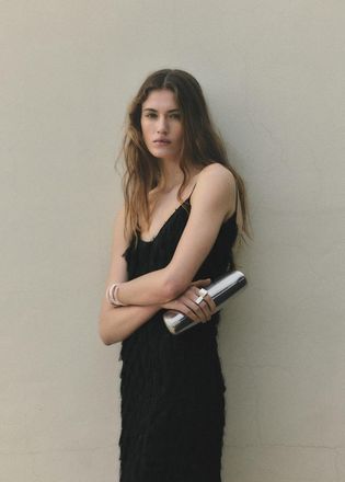 Mango Borsa pochette metallo argento - Donna - Taglia unica - MANGO