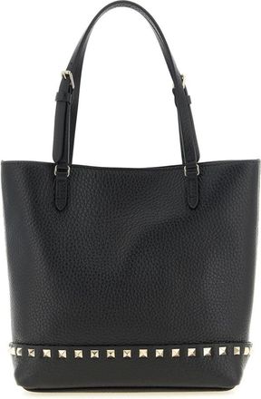 Valentino Garavani Rockstud Small Tote Bag - Dames - Shoppers - Zwart - ONE Size - Leer - Tassen