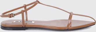 Jil Sander Sandali bassi Cage in pelle di agnello con cinturino alla caviglia