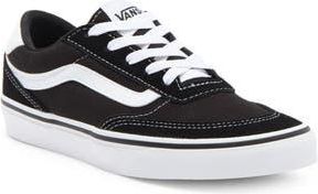 Vans Brooklyn Sneaker in Suede/Canvas Black/White at Nordstrom Rack, Size 7.5
