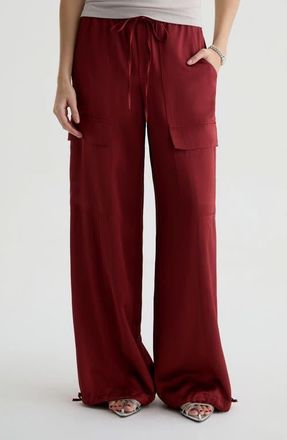 AG - Adriano Goldschmied Atwater Wide Leg Pants in Adobe Clay at Nordstrom, Size X-Small