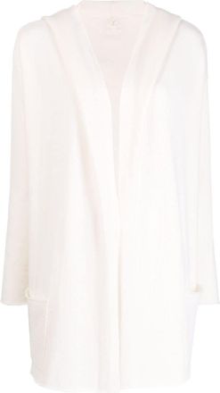 Teddy Cashmere Napoli hooded cashmere cardigan - women - Cashmere - 1 - White