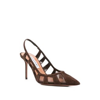 Aquazzura Espre Slingback Heel - Brown