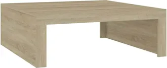 vidaXL Vidaxl - Mesa De Centro Madera Contrachapada Roble Sonoma 100x100x35 Cm
