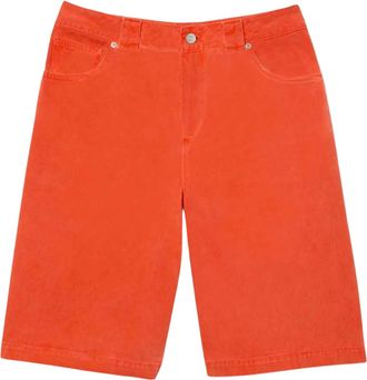 Lacoste Dames/Dames Bermuda Natural Geverfd Lange Shorts (Rood)