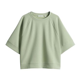 OPUS Dames, Sweatshirts & Hoodies, Groen, Maat: L Poliester