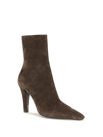 Saint Laurent Jill Ankle Boot - Brown
