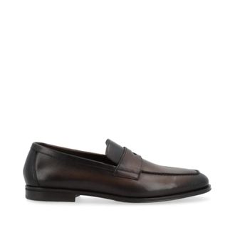 Doucal's Loafers, male, Brown, Size: 10 US Penny Loafer