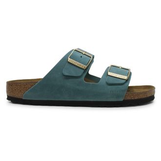 Birkenstock Arizona BS Oiled Leather Unisex Comfort Sandals - Biscay Bay - Size:UK 4.5