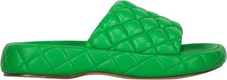 Bottega Veneta Geweven leren muilen - Dames - Sandalen - Groen - 37 EU - Leer - Schoenen