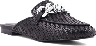 Shushop Alexis Chain Mule in Black Woven at Nordstrom Rack, Size 8.5