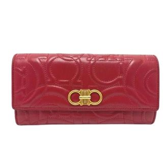 Ferragamo Pre-owned Wallets, female, Red, Size: ONE SIZE Pre-owned Long Wallet (Bi-fold)