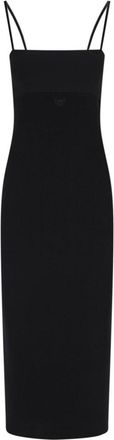 Alexander Wang Logo Midi Dress - Black