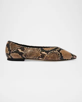 Aeyde Betty Leather Ballerina Flats