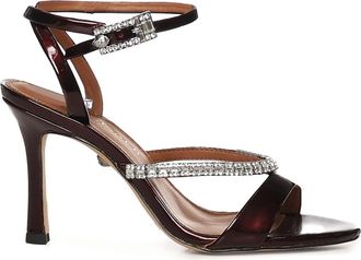 Kurt Geiger Patent Leather Sandals With Crystals