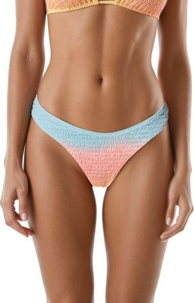 Maaji First Light Splendor Reversible Bikini Bottoms in Open Pink at Nordstrom, Size Medium