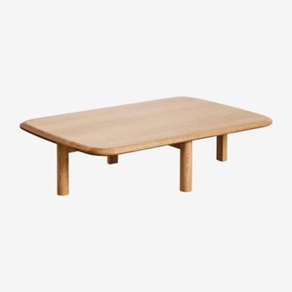 Sklum Sklum - Mesa De Centro Rectangular 100x65 Cm En Madera Treveris