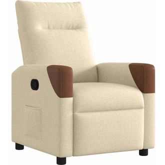 vidaXL Vidaxl - Sill&oacute;n Reclinable De Tela Crema