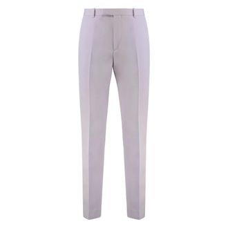 Gucci Suit Trousers, male, Purple, L, Wool gabardine trousers