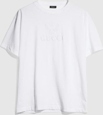 Gucci Cotton Jersey T-shirt With Embroidery, Size XXXL, White