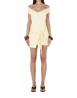 Hansen & Gretel Mollie Mini Dress In Butter