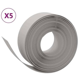 Berkfield Home Garden Edgings 5 pcs Grey 10 m 20 cm Polyethylene