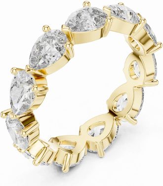 Vir Jewels 3 cttw Pear Lab Grown Diamond Eternity Ring Wedding Band in 14K Yellow Gold For Women